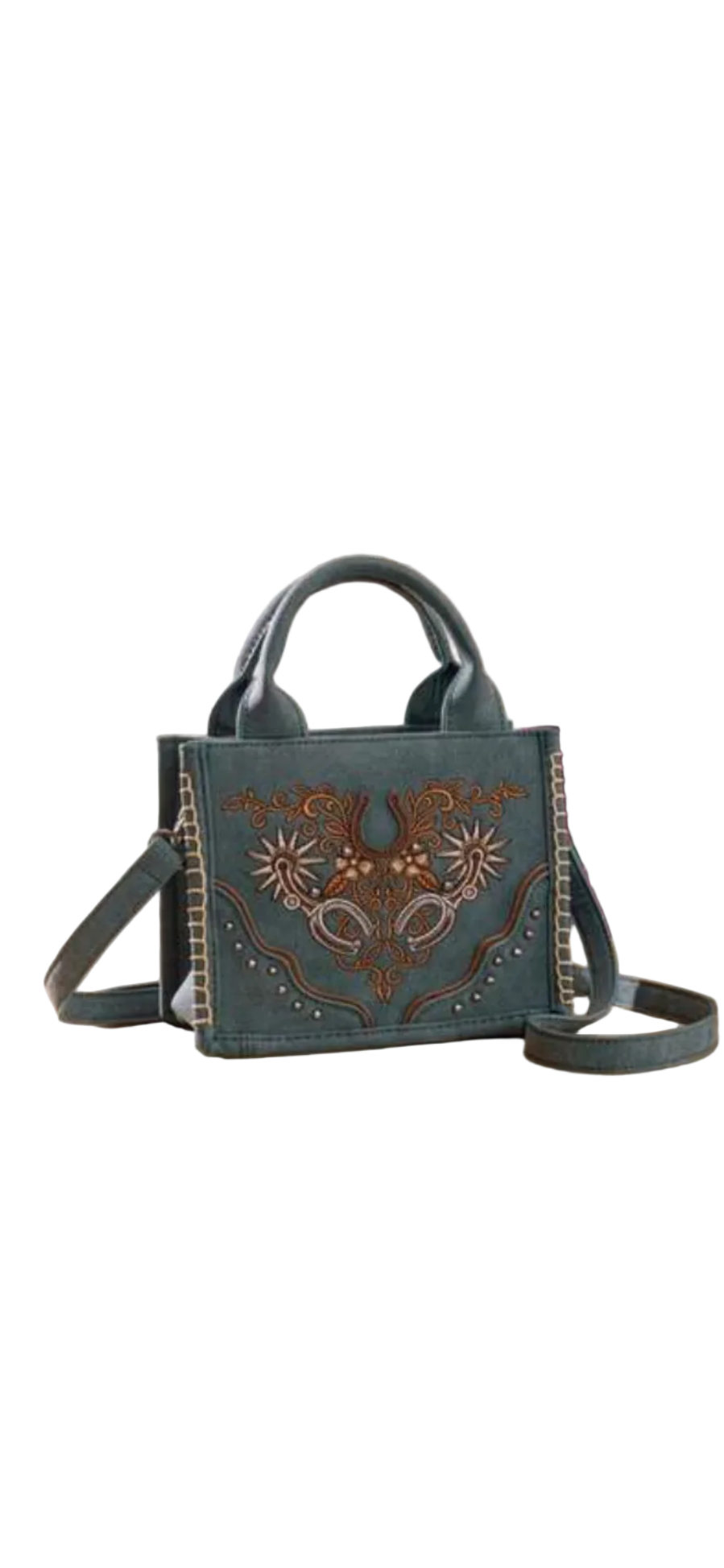 Montana West Western embroidered mini tote Crossbody
