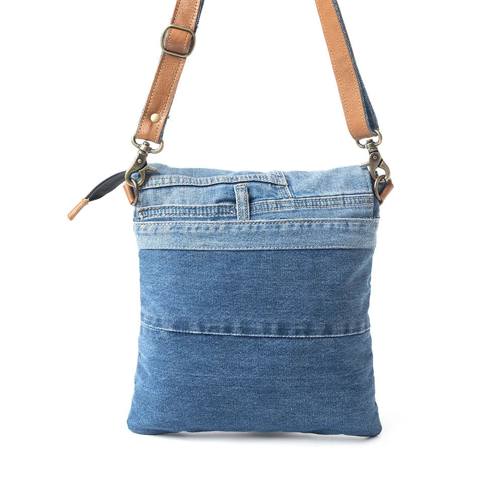 Jaycee’s Day Upcycled Denim Crossbody Bag