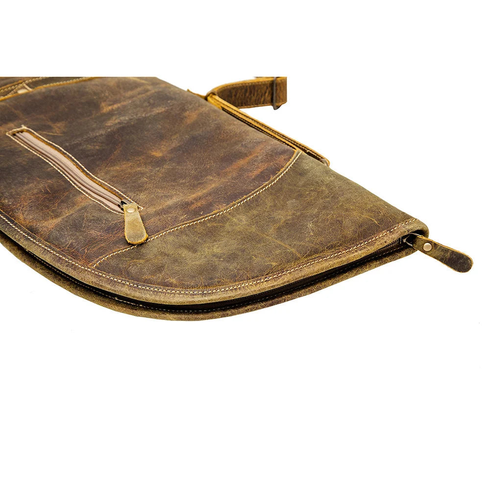 Myra Hunter Leather Gun Case Rustic-Brown