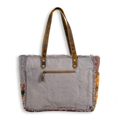 Myra Rigaud Rail Express Western Crossbody Bag back with zipper side pockets