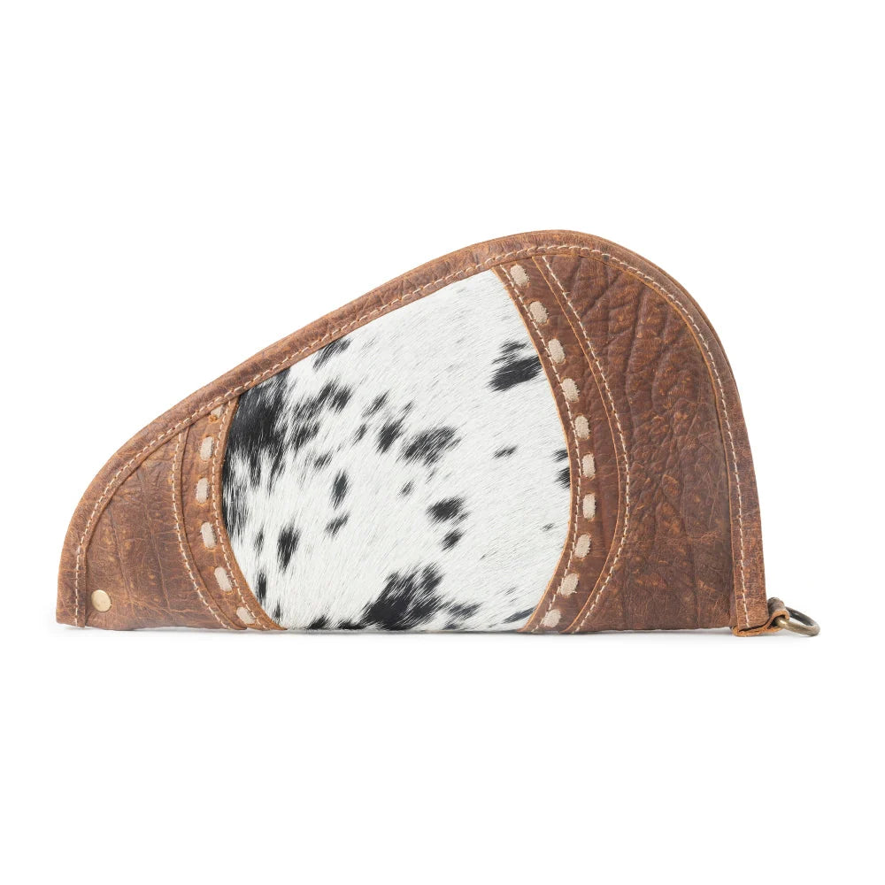 Rustler's Range Hair-on Leather Gun Case - Rustic Tan
