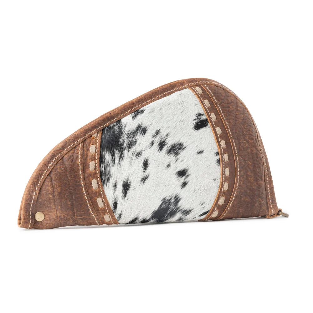 Rustler's Range Hair-on Leather Gun Case - Rustic Tan